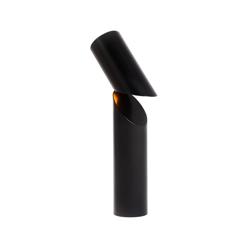 Luminaire - Lampes de table - Lampe de table Ida métal noir / Ø 10 x H 55 cm - Axel Chay - Noir - Acier laqué