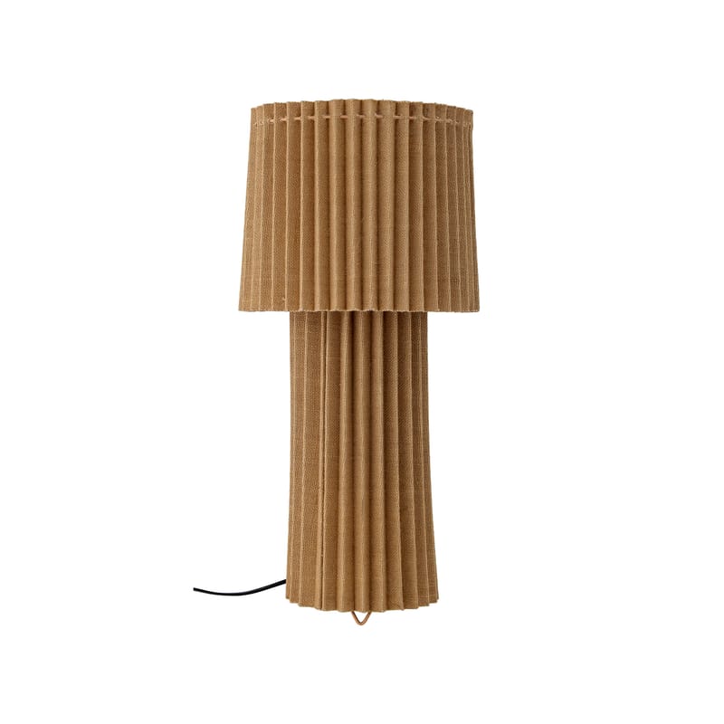 Luminaire - Lampes de table - Lampe de table Siggi fibre végétale marron beige / Jute - Ø 26 x H 60 cm - Bloomingville - Naturel - Fer, Jute