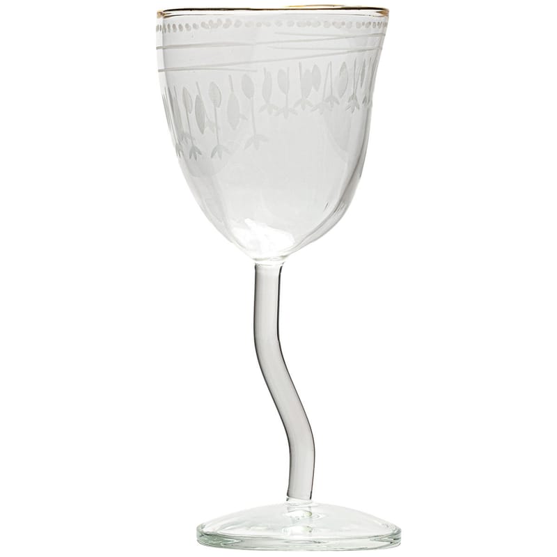 Table et cuisine - Verres  - Verre à vin Classics on Acid - Traditional verre transparent / Ø 8,5 x H 19,5 cm - Diesel living with Seletti - Traditional - Verre