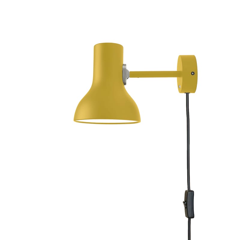 Luminaire - Appliques - Applique avec prise Type 75 Mini métal jaune / Branchement secteur - By Margaret Howell - Anglepoise - Jaune Ocre - Aluminium