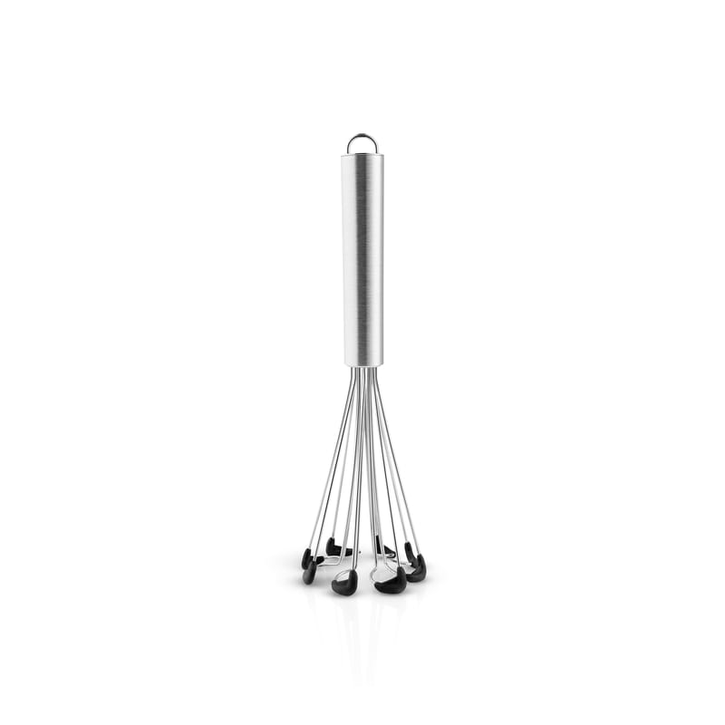 Table et cuisine - Ustensiles de cuisines - Fouet Small métal / L 20 cm - Acier & silicone - Eva Trio - L 20cm / Acier - Acier inoxyable, sillicone