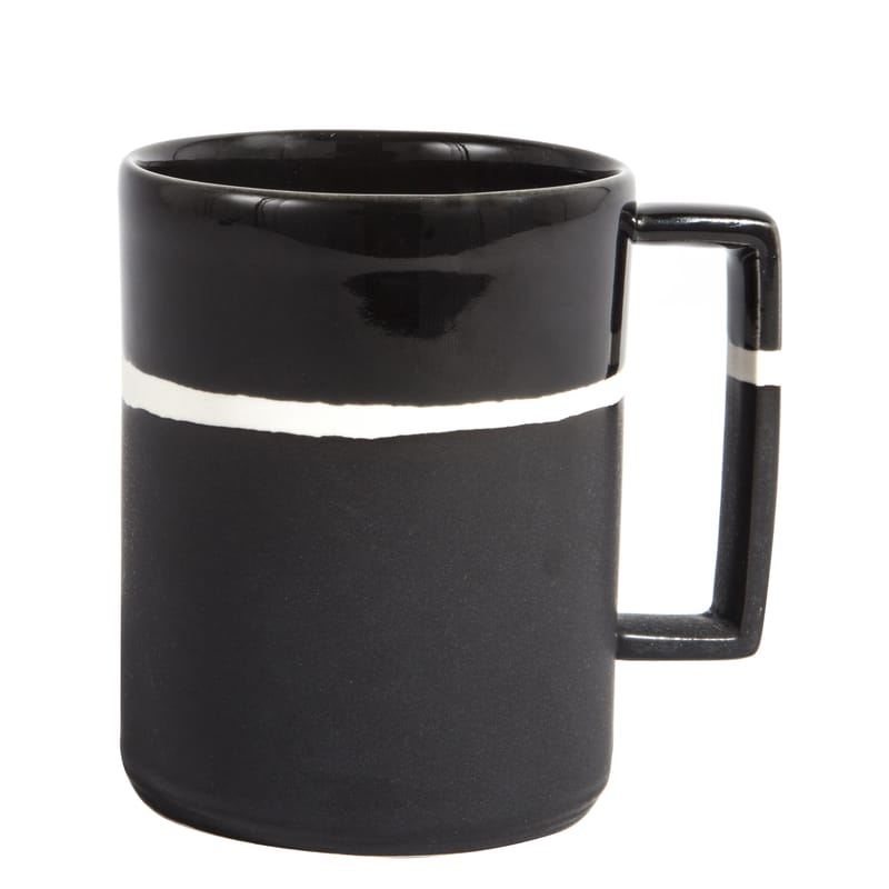 Table et cuisine - Tasses et mugs - Mug Sicilia céramique noir - Maison Sarah Lavoine - Radis noir - Grès peint et émaillé