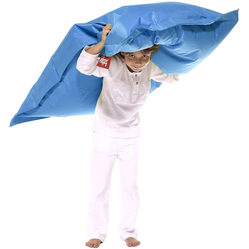 Mobilier - Compléments d\'ameublement - Pouf enfant Junior tissu bleu / Nylon - 130 x 100 cm - Fatboy - Bleu pétrole - Tissu