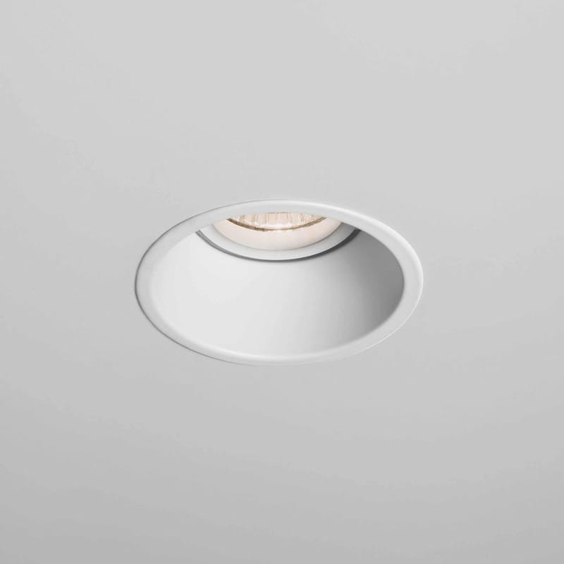 Luminaire - Plafonniers - Spot encastré Minima Round métal blanc - Astro Lighting - Blanc mat - Acier laqué