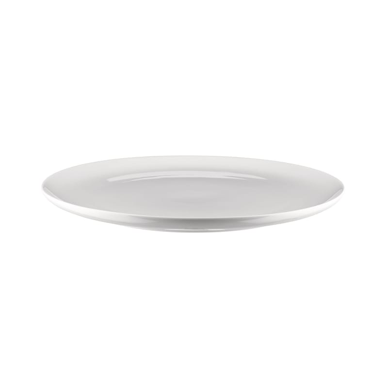 Table et cuisine - Assiettes - Assiette Itsumo céramique blanc / Ø 27 cm - Set de 4 - Alessi - Blanc - Porcelaine
