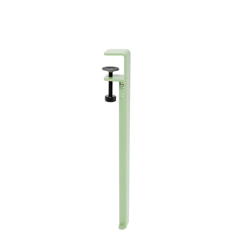 Mobilier - Tables basses - Pied avec fixation étau métal vert / H 43 cm - Pour créer tables basse & banc - TIPTOE - Vert Olivier - Acier thermolaqué
