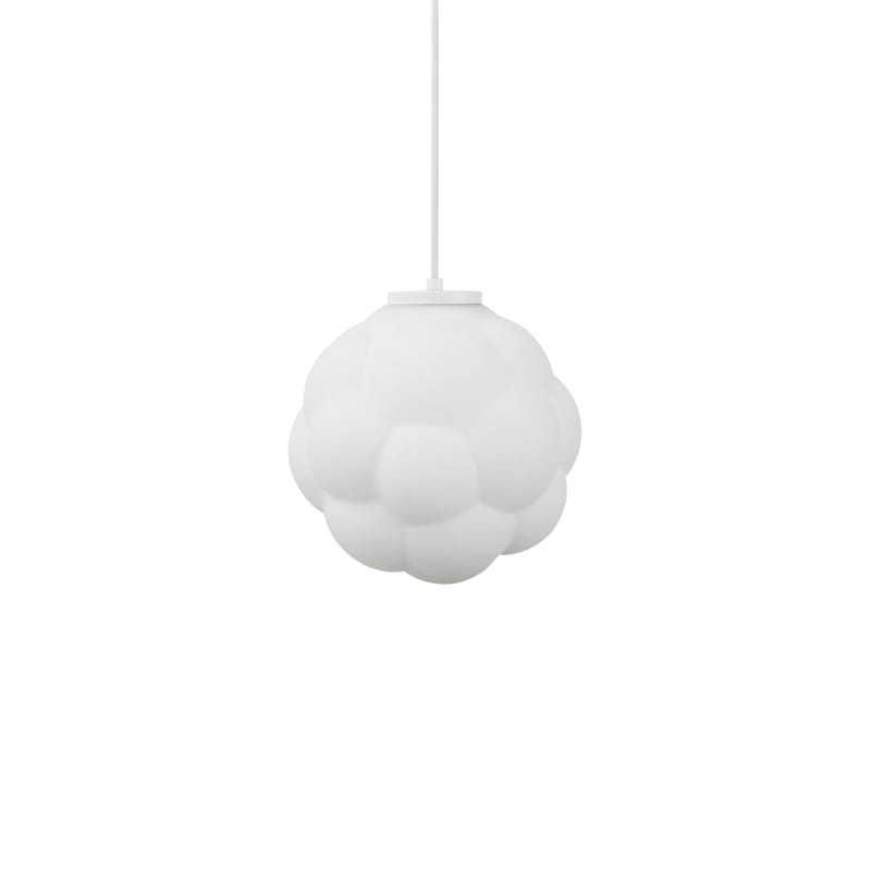 Luminaire - Suspensions - Suspension Bubba verre blanc / Ø 25 cm - Normann Copenhagen - Ø 25 cm / Blanc - Verre