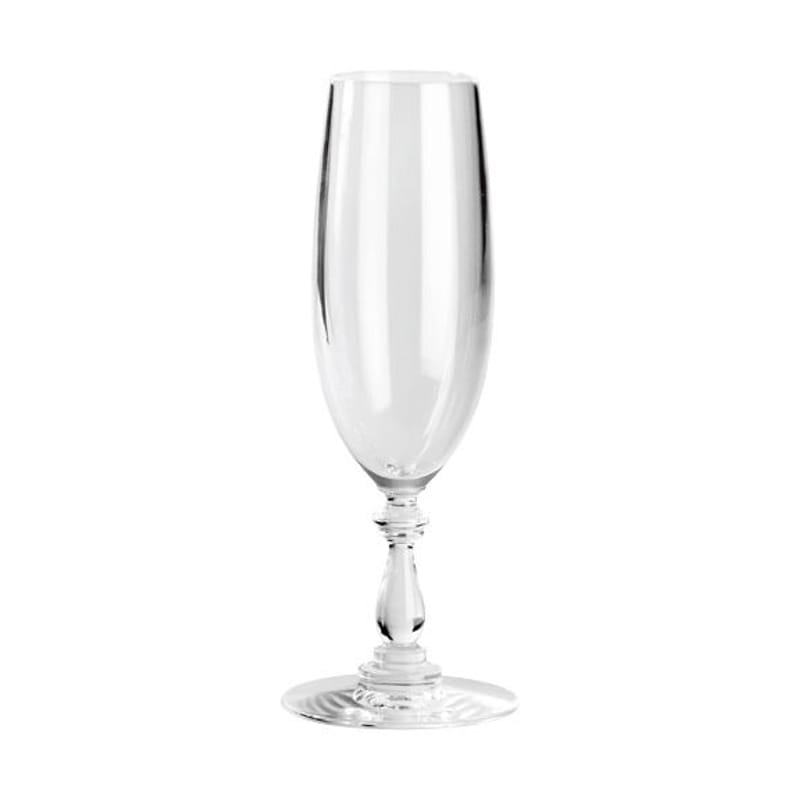 Table et cuisine - Verres  - Flûte à champagne Dressed verre transparent - Alessi - Champagne 23 cl - Transparent - Cristal