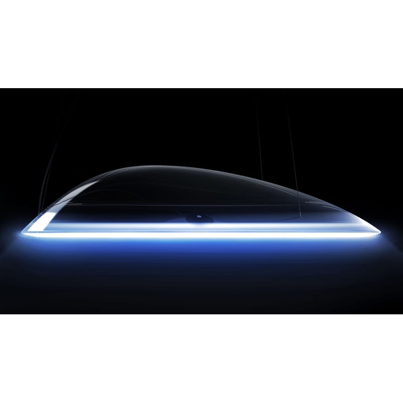 Luminaire - Suspensions - Suspension Ameluna LED Bluetooth plastique transparent / by Mercedes-Benz - Ø 75 cm - Artemide - Bluetooth / Transparent - PMMA, Profilé d\'aluminium poli