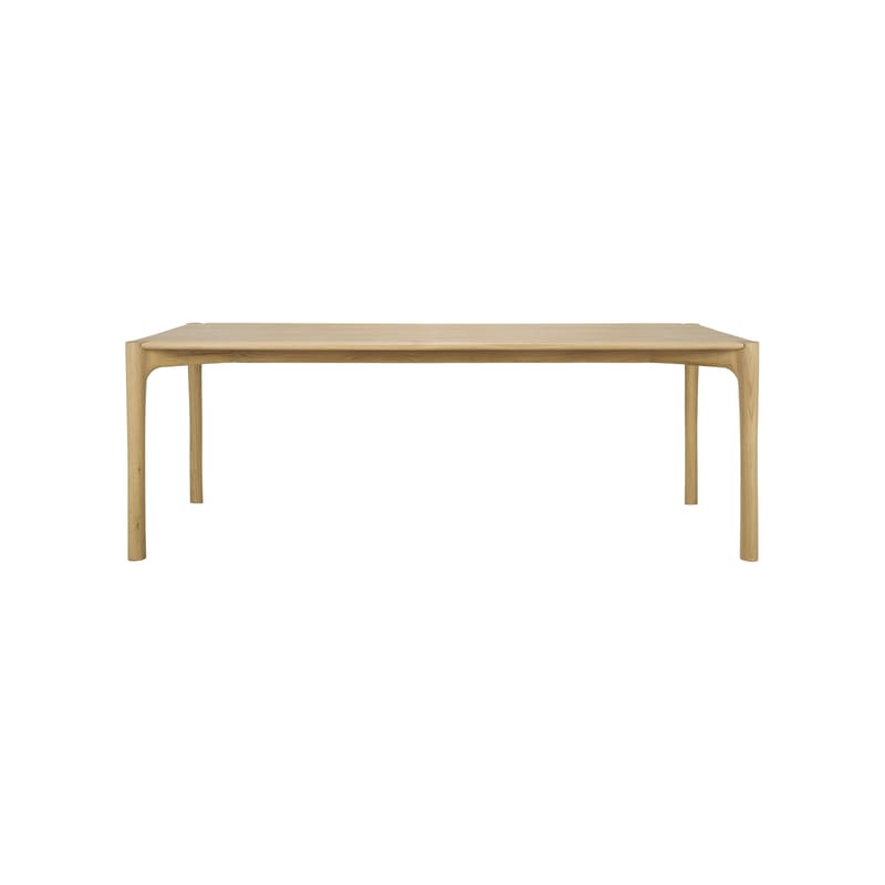 Mobilier - Tables - Table rectangulaire PI bois naturel / 220 x 95 cm - 8 personnes - Ethnicraft - Chêne naturel - Chêne massif huilé