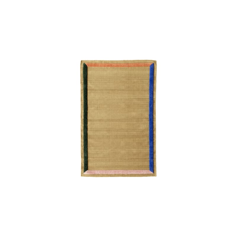 Décoration - Tapis - Tapis Framed AP13  beige / 90 x 140 cm - &tradition - Naturel / Multicolore - Laine