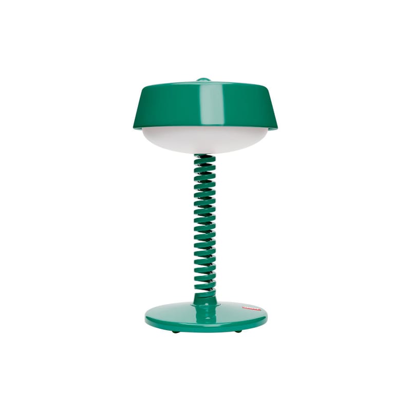 Décoration - Pour les enfants - Lampe extérieur sans fil rechargeable Bellboy métal vert / Ø 18 x H 30 cm - Fatboy - Vert Jungle - Acier, Aluminium, Polypropylène