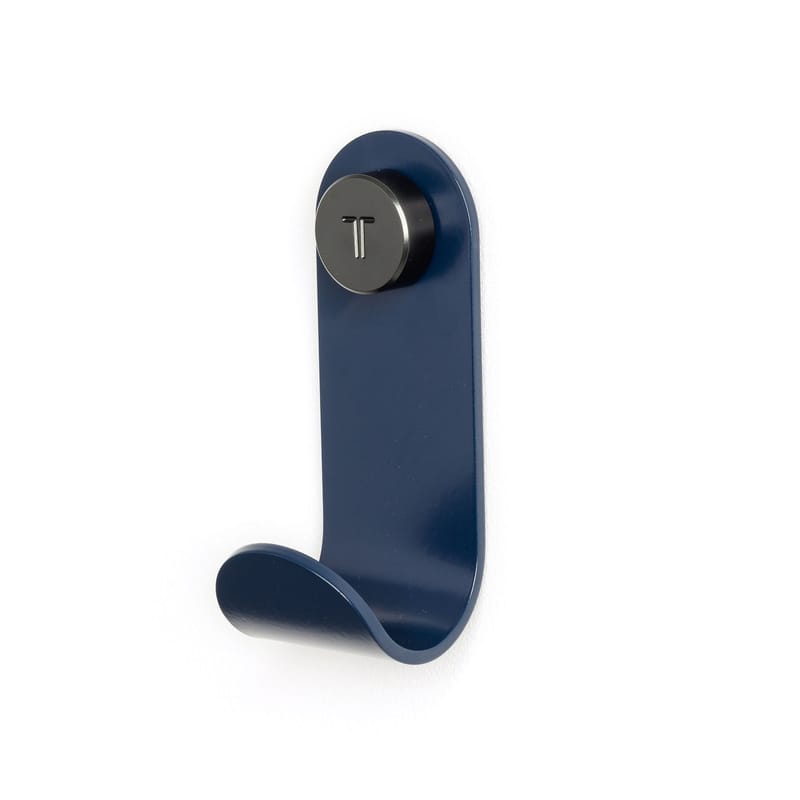 Mobilier - Portemanteaux, patères & portants - Patère JO métal bleu - TIPTOE - Bleu Minéral - Acier thermolaqué