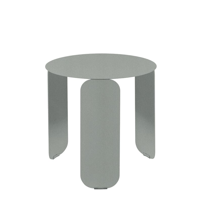 Mobilier - Tables basses - Table basse Bebop métal gris / Ø 45 x H 45 cm - Fermob - Gris lapilli - Acier, Aluminium
