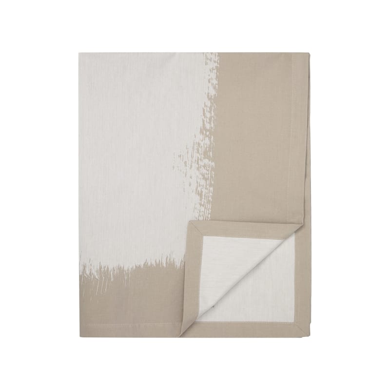 Tendances - Autour du repas - Nappe en tissu Kuiskaus tissu gris / 156 x 210 cm - Coton - Marimekko - Kuiskaus / Gris, blanc cassé - Coton