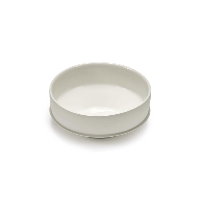 4er-Set Keramik-Pastaschalen – 21,1 Cm, 963 Ml, Weiß Mit Schwarzer Sprenkelung, Spülmaschinengeeignet
