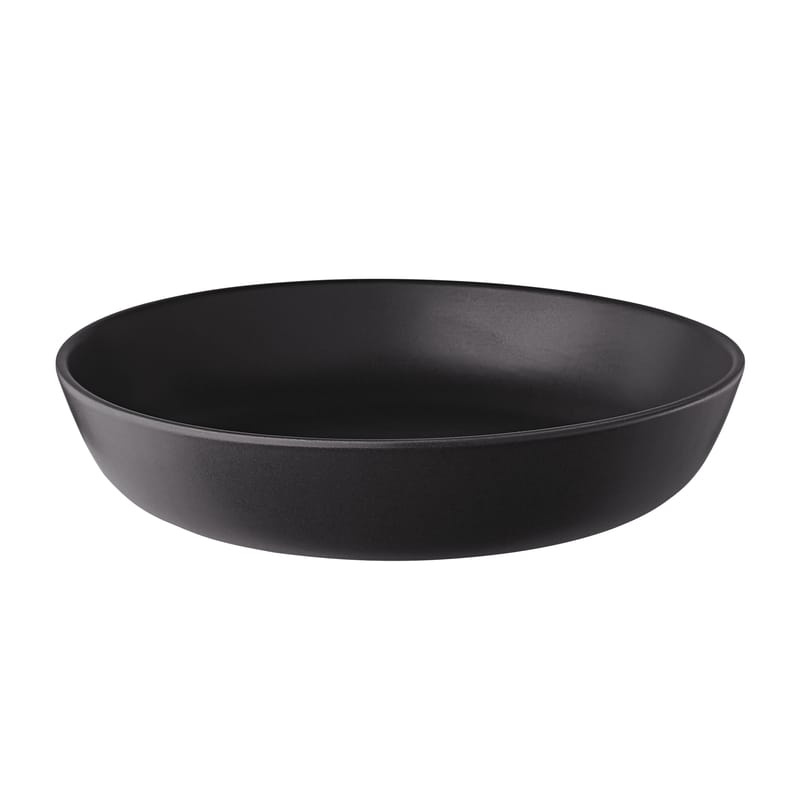 Table et cuisine - Assiettes - Assiette creuse Nordic Kitchen céramique noir / Ø 20 cm - Grès - Eva Solo - Ø 20 cm / Noir mat - Grès