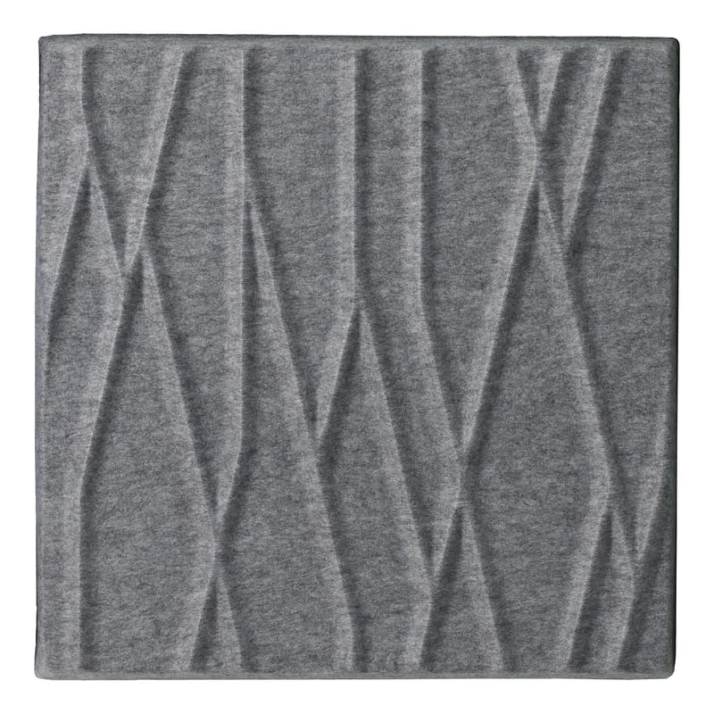 Mobilier - Paravents, séparations - Panneau acoustique mural Soundwave Botanic tissu gris - Offecct - Gris clair - Fibre de polyester, Laine