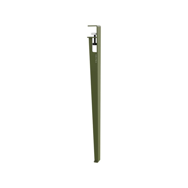Mobilier - Bureaux - Pied  métal vert avec fixation étau / H 75 cm - Pour créer table & bureau - TIPTOE - Vert Romarin - Acier thermolaqué