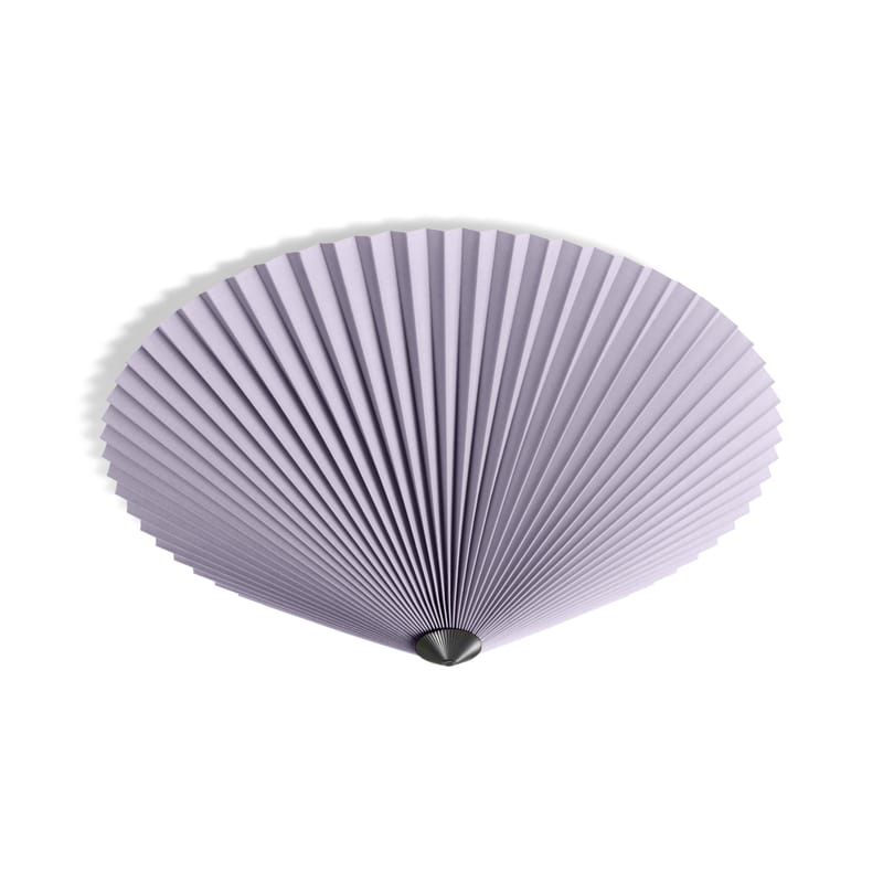Luminaire - Appliques - Applique Matin Flush Mount tissu violet / Applique - Large / Ø 50 cm - Hay - Lavande - Acier peint, Coton plissé