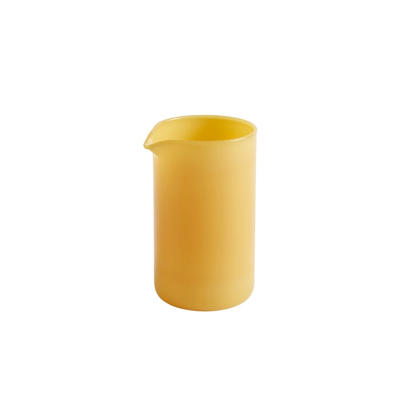 Table et cuisine - Carafes et décanteurs - Carafe Small / Pot à lait - Ø 6,5 X H 11 cm - Hay - Jaune - Verre borosilicaté