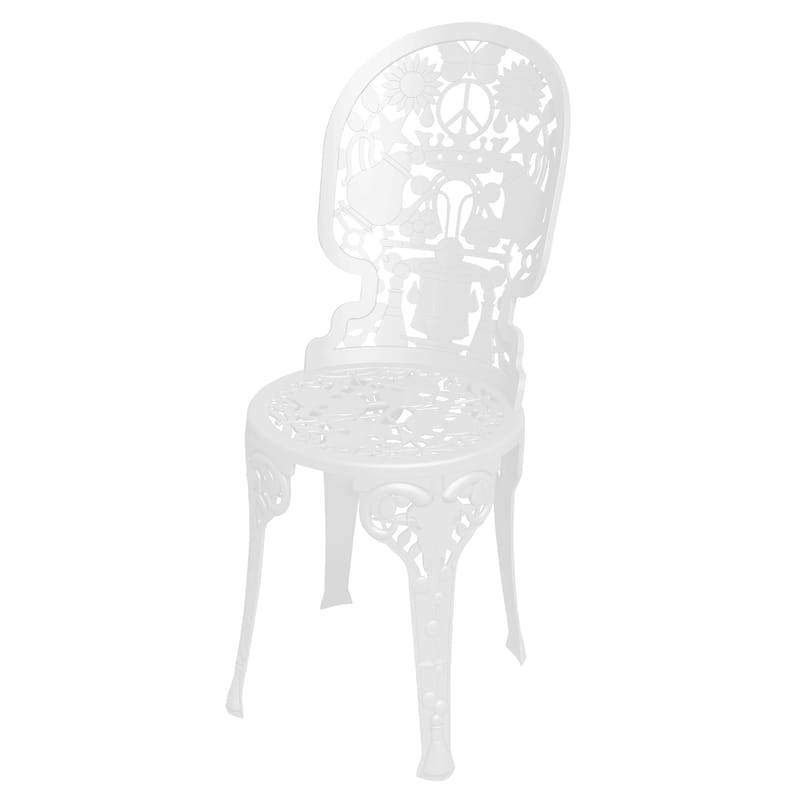 Mobilier - Chaises, fauteuils de salle à manger - Chaise Industry Garden métal blanc / ajouré - Studio Job, 2016 - Seletti - Blanc - Aluminium