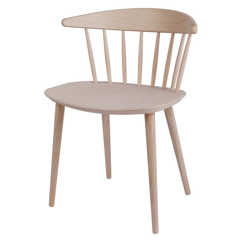 Mobilier - Chaises, fauteuils de salle à manger - Chaise J104 bois naturel / Réédition années 60 - Hay - Bois clair - Hêtre massif