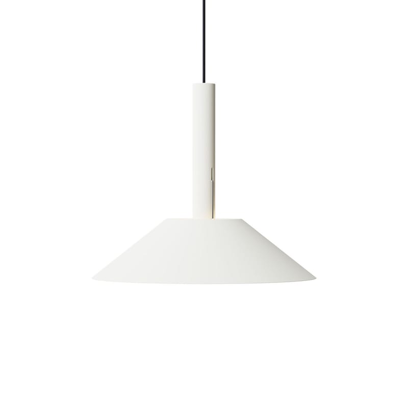 Luminaire - Suspensions - Suspension Hook Small métal blanc / Ø 50 x H 42,4 cm - NINE - Blanc - Acier, Aluminium