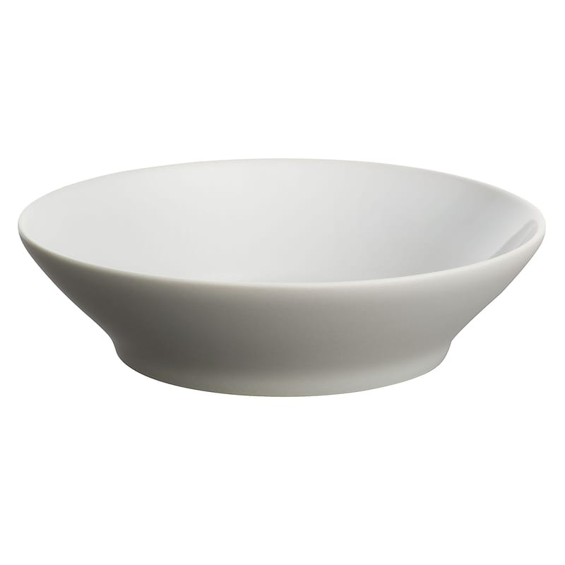 Table et cuisine - Assiettes - Assiette à dessert Tonale céramique gris blanc / Ø 18,5 cm - Alessi - Gris clair / intérieur blanc - Céramique Stoneware