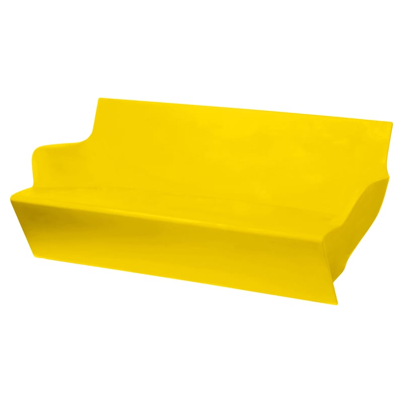 Jardin - Canapés de jardin - Canapé de jardin 2 places Kami Yon plastique jaune / L 156 cm - Slide - Jaune - polyéthène recyclable