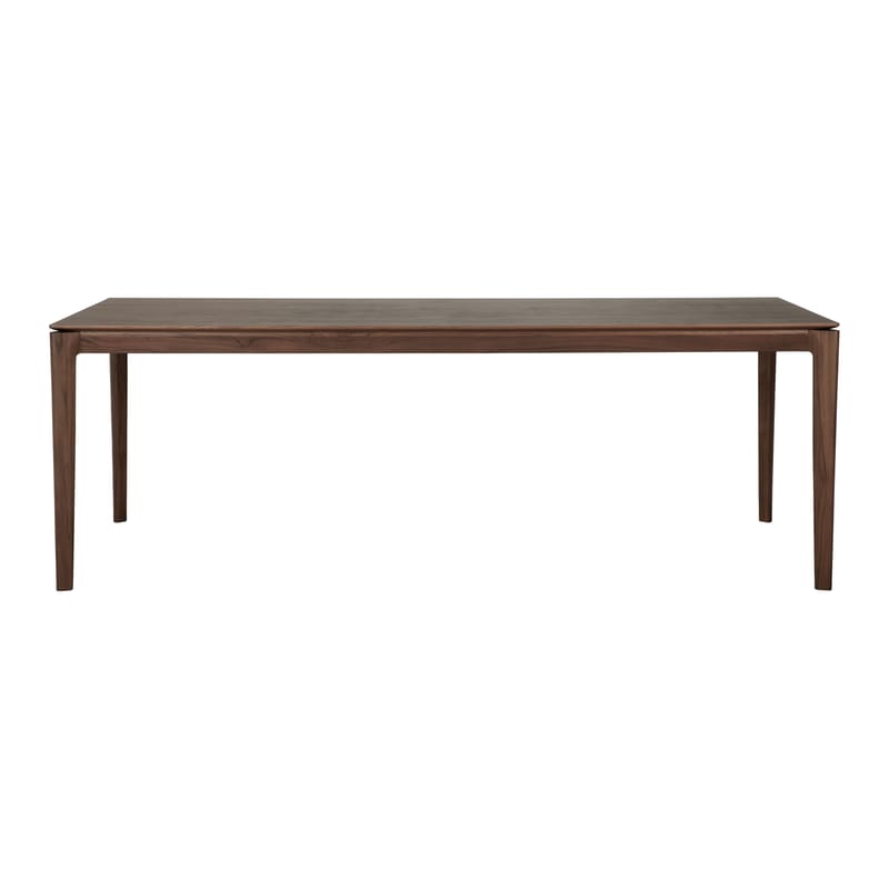 Mobilier - Tables - Table rectangulaire Bok bois marron / 220 x 95 cm - 8 personnes - Ethnicraft - Teck brun - Teck massif teinté brun