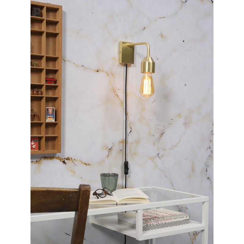 It s about Romi Madrid Small Wall light with plug gold Made In