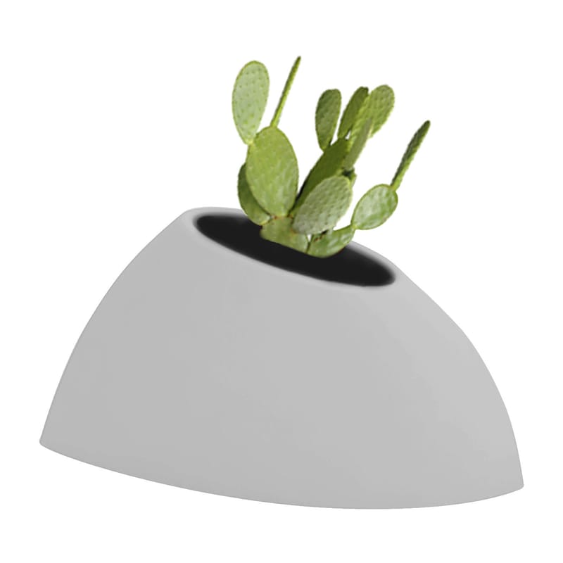 Outdoor - Pots & Plants - Tao S Flowerpot glass plastic material grey H 36 cm - MyYour - Grey - roto-moulded polyhene