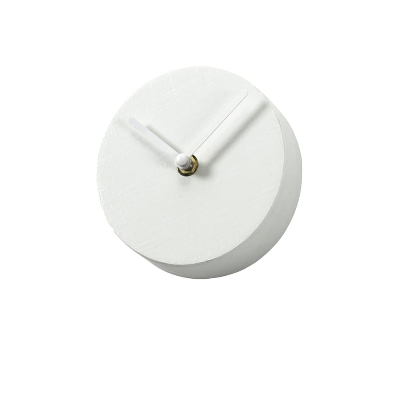 Décoration - Horloges  - Horloge murale Ronde métal blanc / Ø 12 cm - Serax - Ronde / Blanc cassé - Métal peint