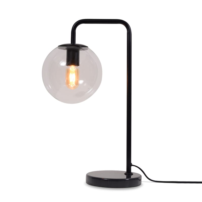 Luminaire - Lampes de table - Lampe de table Warsaw métal verre noir - It\'s about Romi - Noir / Marbre noir - Fer, Marbre, Verre