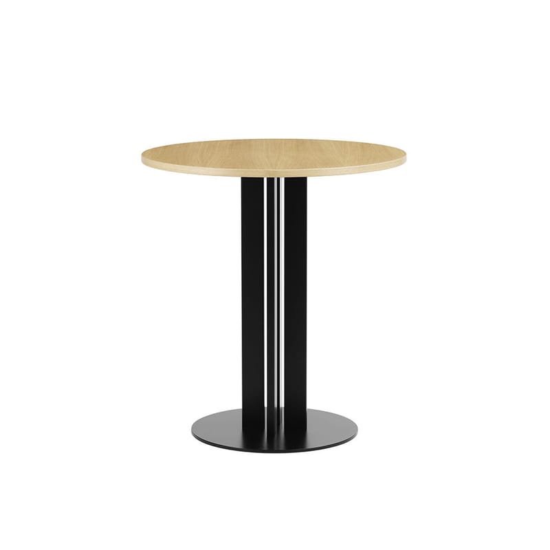 Mobilier - Tables - Table ronde Scala bois naturel / Ø 70 cm - Chêne naturel - Normann Copenhagen - Chêne naturel - Acier verni, Contreplaqué de chêne