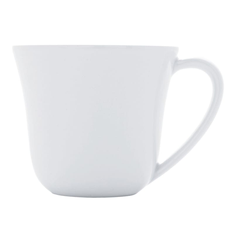 Table et cuisine - Tasses et mugs - Tasse à café Ku céramique blanc / 20 cl - Alessi - Tasse / Blanc - Porcelaine