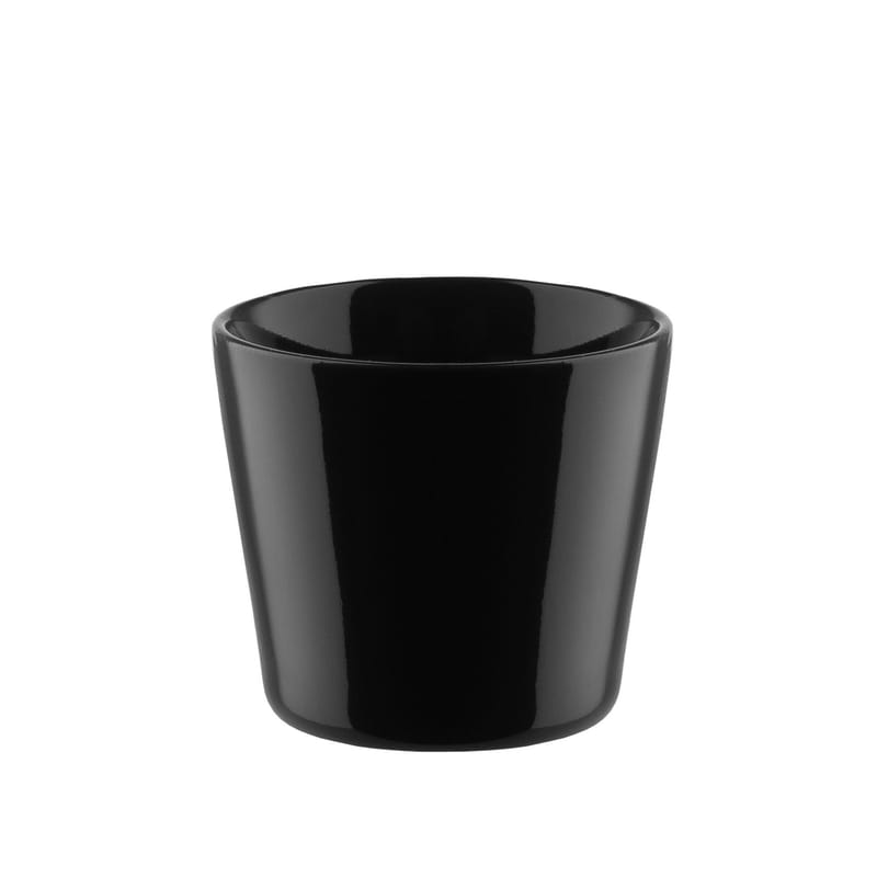 Table et cuisine - Tasses et mugs - Tasse à espresso Tonale céramique noir / 8 cl - Alessi - Noir - Céramique Stoneware