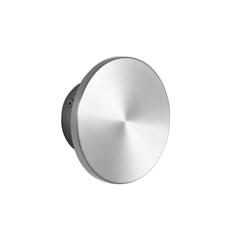 Luminaire - Appliques - Applique Zenith Small métal argent / LED - Ø 12 cm - ENOstudio - Argent - Acier inoxydable