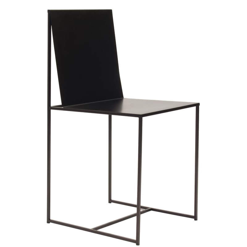 Furniture - Chairs - Slim Sissi Chair metal black Metal - Zeus - Copper black - Steel
