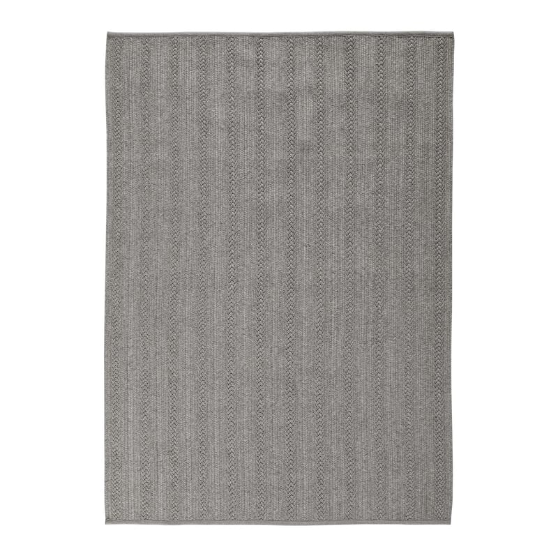 Décoration - Tapis - Tapis d\'extérieur Torsade plastique gris / 170 x 240 cm - Toulemonde Bochart - Gris - Polypropylène