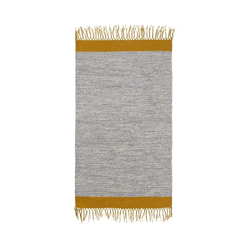 Décoration - Tapis - Tapis Melange  gris / 60 x 100 cm - Tissé main - Ferm Living - Gris - 100% Coton