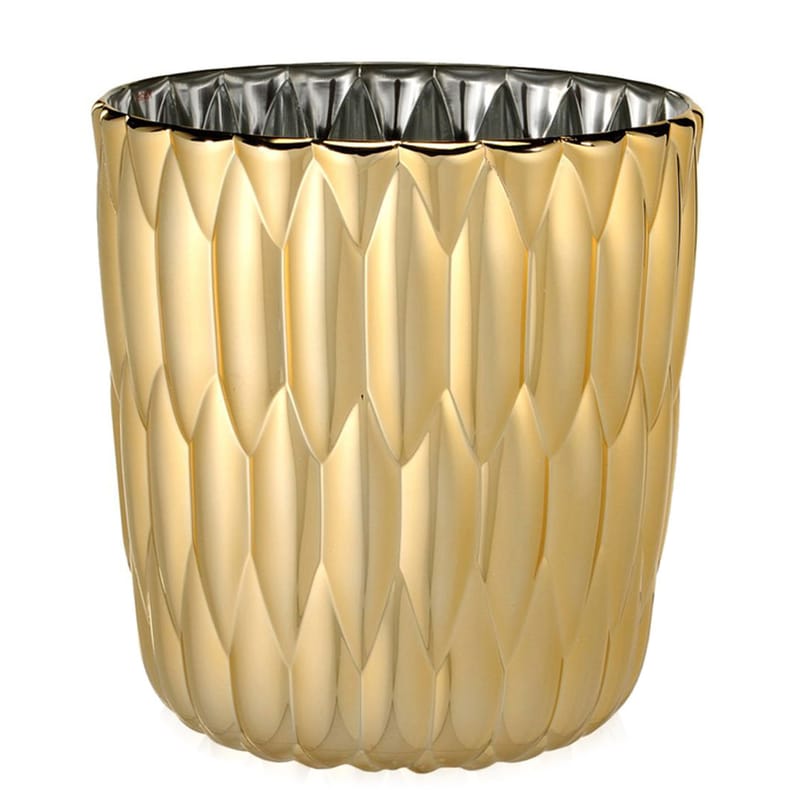 Decoration - Vases - Jelly Vase plastic material gold - Kartell - Gold - Mettalized PMMA