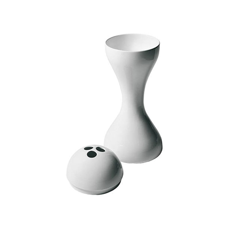 Décoration - Vases - Vase Newson Vase céramique blanc / Marc Newson, 1993 - Ø 17 x H 40 cm - Cappellini - Blanc - Céramique