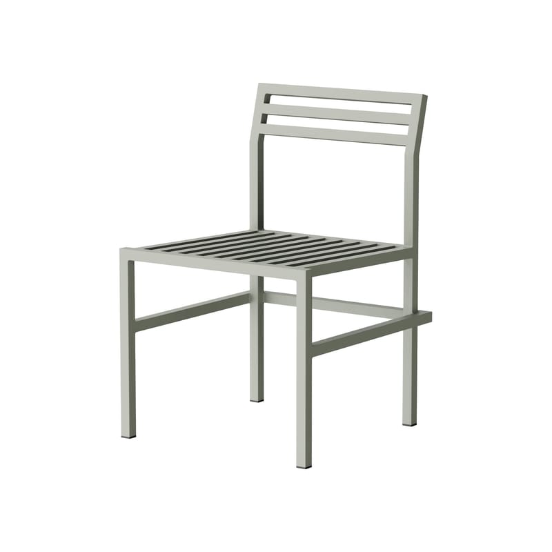 Jardin - Chaises de jardin - Chaise 19 Outdoors métal gris / Aluminium - NINE - Gris - Aluminium thermolaqué