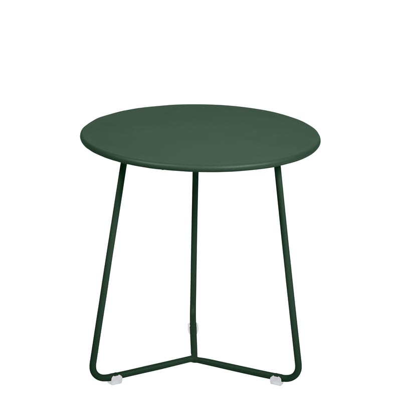 Mobilier - Tables basses - Table d\'appoint Cocotte métal vert / Tabouret - Ø 34 x H 36 cm - Fermob - Vert Cedre - Acier peint