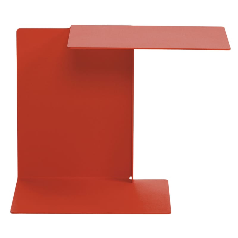 Mobilier - Tables basses - Table d\'appoint Diana A métal rouge - ClassiCon - Rouge corail - Acier inoxydable verni