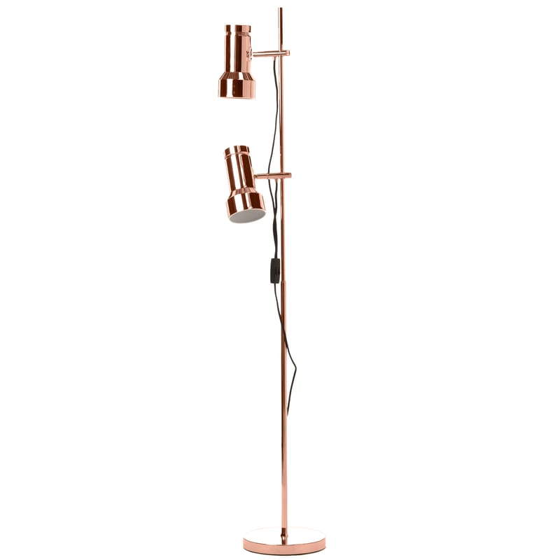 Lighting - Floor lamps - Klassik Floor lamp metal copper Reading lamp / H 140 cm - Frandsen - Copper - Copper finish metal