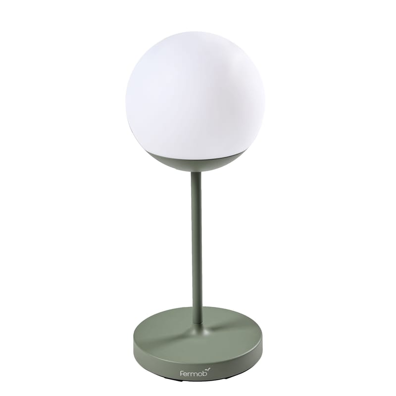 Luminaire - Luminaires d\'extérieur - Lampe extérieur sans fil rechargeable Mooon! métal plastique vert / H 63 cm - Bluetooth - Fermob - Cactus - Aluminium, Polyéthylène