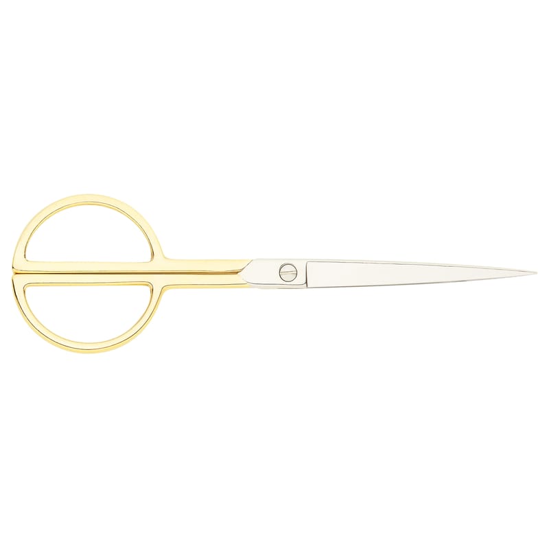 Accessories - Desk & Office Accessories - Phi Large Scissors gold metal L 23 cm - Hay - Gold & silver - Stainless steel